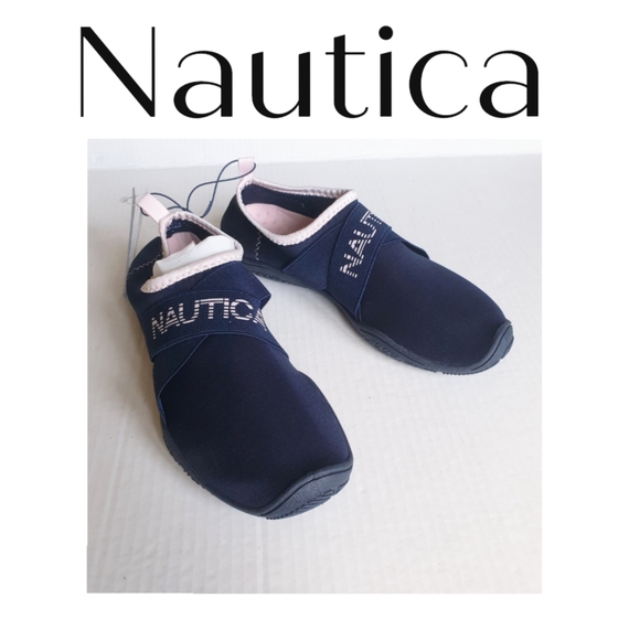 Nautica | Shoes | Nautica Womens Rawan Athletic Water Shoes In Navy Blue  Pink Sz 8 | Poshmark